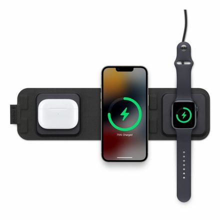 Mophie 3v1 cestovní nabíječka s MagSafe - černá