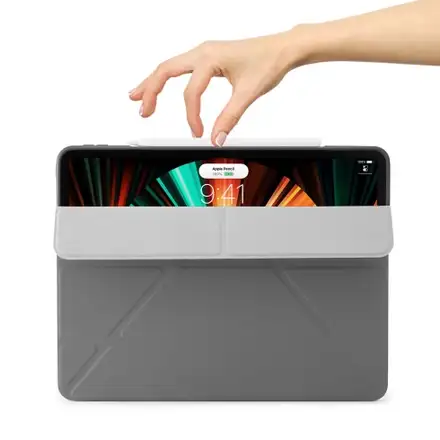 Pipetto pouzdro Origami TPU Case pro iPad Pro 11" 2022 - 2021 - Dark Grey