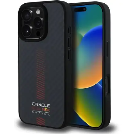 Red Bull Carbon Powerbar MagSafe Zadní Kryt pro iPhone 16 Pro Max černý