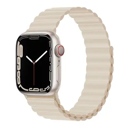 Devia řemínek Deluxe Series Sport3 Silicone Magnet Band 44/45/46mm - Starlight