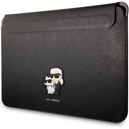 Karl Lagerfeld Saffiano Karl and Choupette Pouzdro na MacBook 13/14" černé