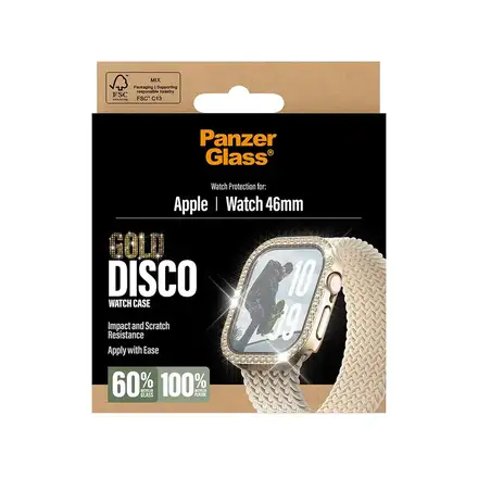 PanzerGlass ochranné sko Disco pro Apple Watch 10/11 46mm - Bing Gold