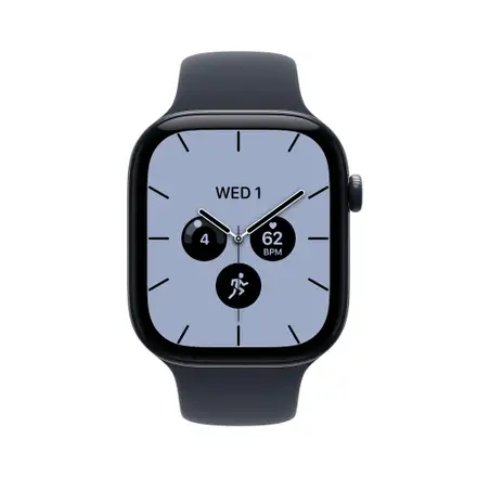 Apple Watch Series 12 GPS + Cellular 46mm Night Blue Ceramic Case with Navy Blue Sport Band - S/M