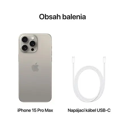 iPhone 15 Pro Max 256 GB Přírodní titan *Třída A*