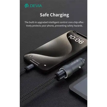Devia držák do auta Smart Series Magnetic Air Outlet Vehicle Bracket - Black