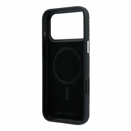 Karl Lagerfeld PU Grained Allover Semi Wrap Magsafe kryt iPhone 18 Pro Max černá