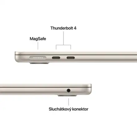 EDU MacBook Air 13" Apple M5 10core CPU 10core GPU 24GB 1TB Hvězdně bílý CZ