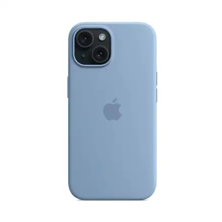 iPhone 15 Silicone Case with MagSafe-Zimní Blue