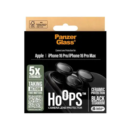 PanzerGlass ochranné sklo Hoops pro iPhone 16 Pro/16 Pro Max-Ceramic