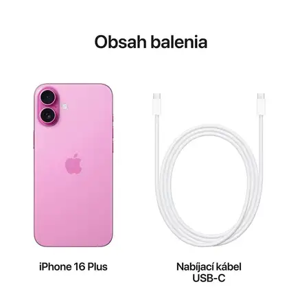 iPhone 16 Plus 256 GB růžová *Rozbaleno*