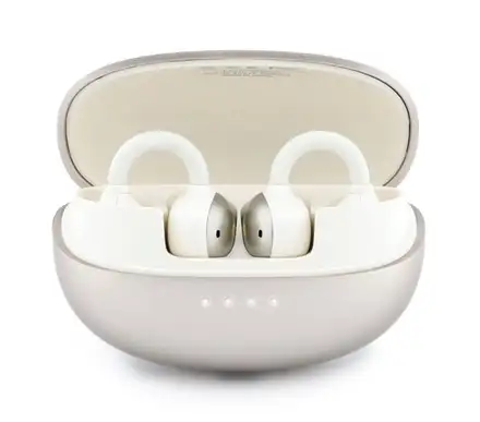 Guess Metallic Finish Classic Logo OWS Bezdrátová Sluchátka zlatá