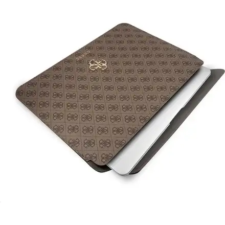 Guess PU 4G Metal Logo Pouzdro na MacBook 13" hnědé