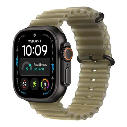 Apple Watch 49mm Translucent Kelp Ocean Band-Black Titanium Finish