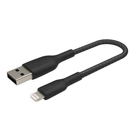 Kabel Boost Charge Braided USB to Lightning 15cm-Black