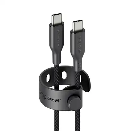 PanzerGlass kabel EMPOWER Racing USB-C na USB-C 1,2 m 240 W - černý