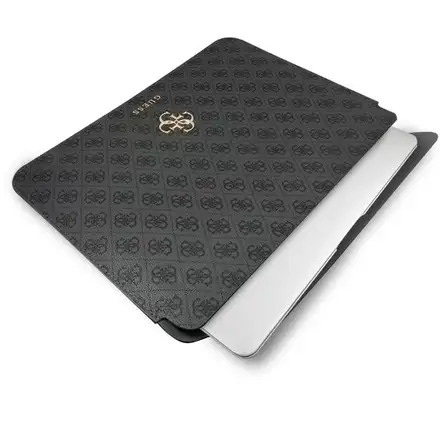 Guess PU 4G Metal Logo Pouzdro na MacBook 13" šedé