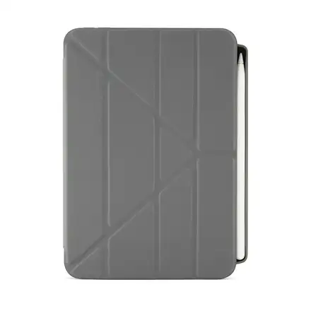 Pipetto pouzdro Origami Pencil Case pro iPad mini 6 2021/A17 Pro 2024 - Dark Grey