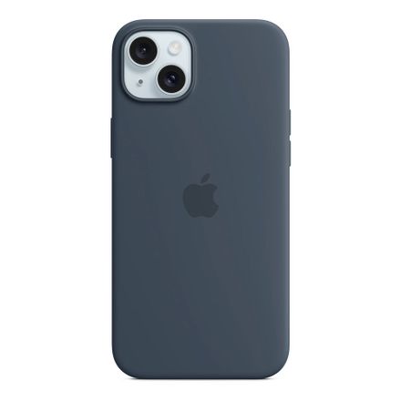 iPhone 15 Plus Silicone Case with MagSafe-Storm Blue