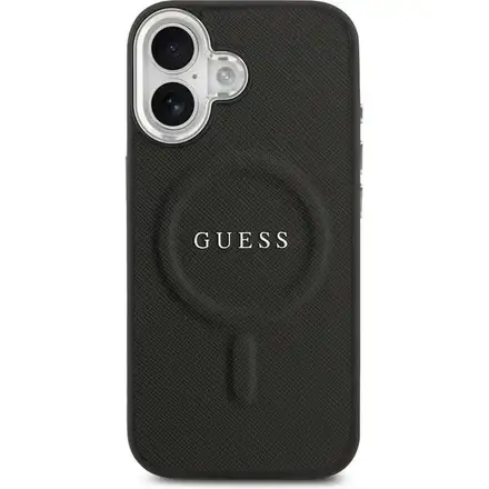 Guess PU Saffiano MagSafe kryt iPhone 17 černý