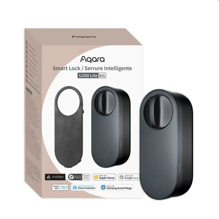 Aqara Smart Home zámek dveří U200 Lite Kit, černý