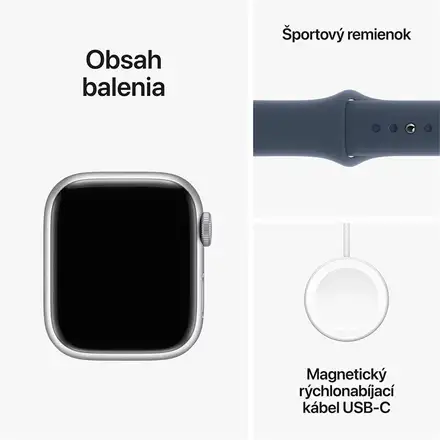 Apple Watch Series 9 GPS 41mm Stříbrný hliník *Třída A*
