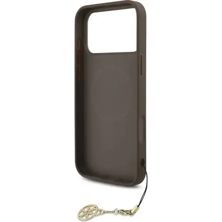 Guess 4G Charm MagSafe kryt iPhone 17 Pro Max hnědý