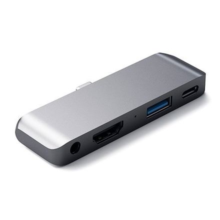 Satechi USB-C Mobile Pro Hub pro iPad Pro 2018 - Space Gray