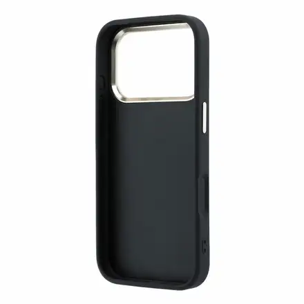 Guess PU 4G Strass Metal Logo kryt iPhone 18 Pro černý