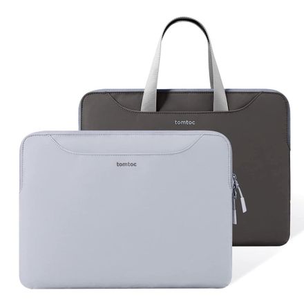 Tomtoc Light Dual-color Slim Laptop Handbag 13,5" - Blue/Gray