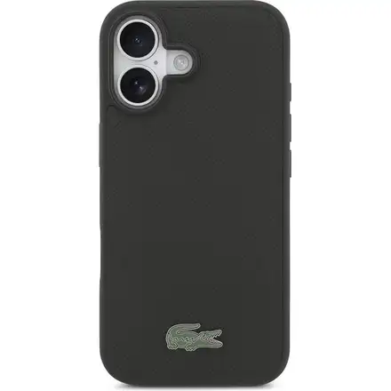 Lacoste Iconic Petit Pique MagSafe kryt + peněženka iPhone 17 černý