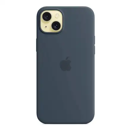 iPhone 15 Plus Silicone Case with MagSafe-Storm Blue