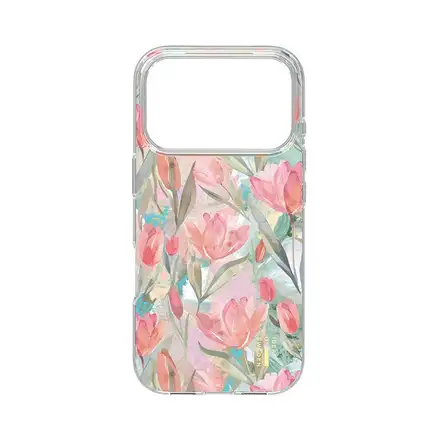 iDeal Fashion Clear Case MagSafe iPhone 17 Pro Tulip Bloom