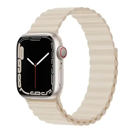 Devia řemínek Deluxe Series Sport3 Silicone Magnet Band 44/45/46mm - Starlight