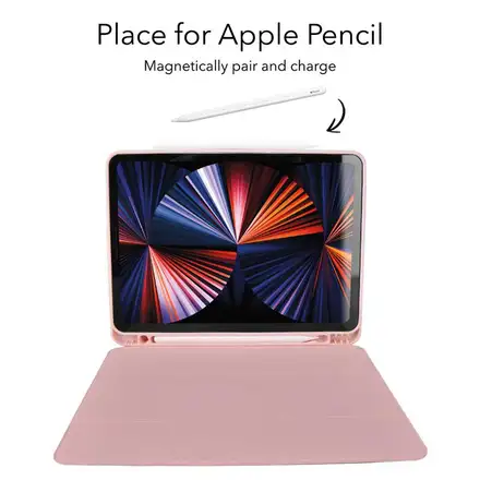Devia pouzdro Leather Case with Pencil Slot pro iPad Air 11" M1/M2/M3 - Black