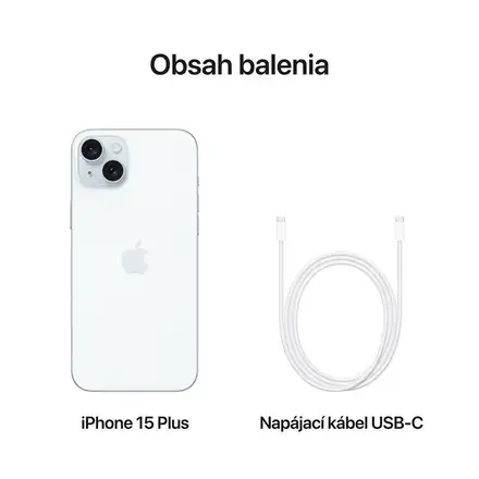 iPhone 15 Plus 128 GB Modrý *Třída A*