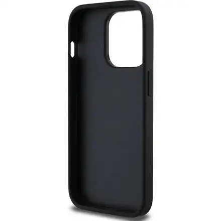 Guess PU Grained 4G Metal Logo kryt iPhone 13 Pro černý