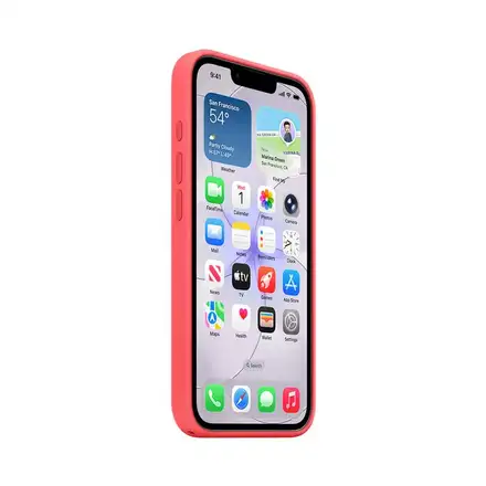 iPhone 17e Silikonový kryt s MagSafe – Guavově růžový