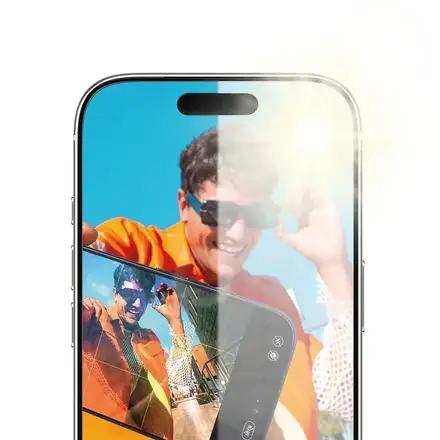 PanzerGlass ochranné sklo Anti-Reflective Armor pro iPhone 17 Pro - Black Frame