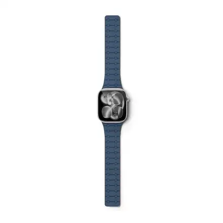 Epico Magnetic+ Silikonový řemínek pro Apple Watch SE (40mm)/Series 1-9 (38/40/41mm) 10-11 (42mm) - modrý