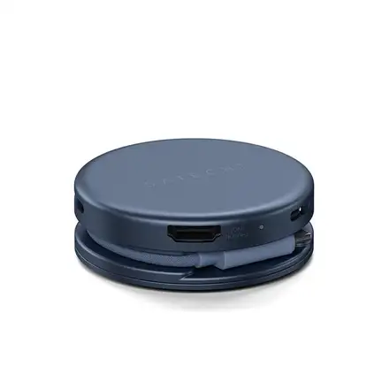 Satechi USB-C Hub OntheGo 5-in-1 Multiport Adapter - Indigo