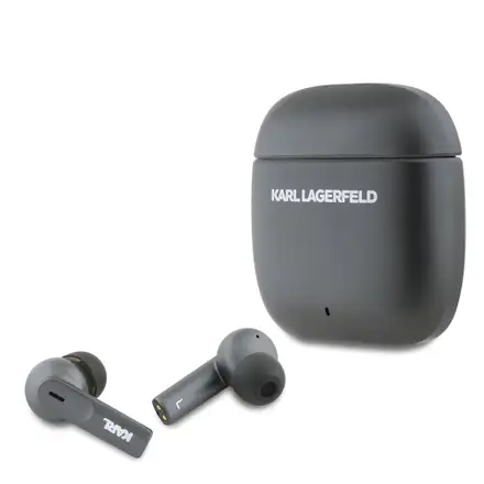 Karl Lagerfeld Saffiano Metal Logo ANC/ENC Bezdrátová Sluchátka černá