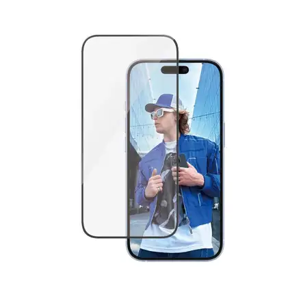 PanzerGlass ochranné sklo UWF pro iPhone 16/15-Black Frame