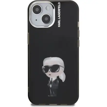 Karl Lagerfeld IML Aquarelle Karl kryt iPhone 15 černý