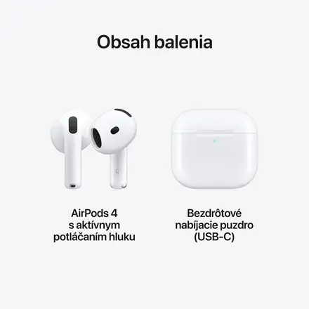 Apple AirPods (4. generace) s aktivním potlačením hluku *Aktivován*