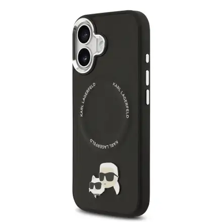 Karl Lagerfeld PU RSG Logo MagSafe kryt iPhone 17 černý