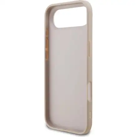 Guess PU 4G Metal Logo Strap kryt iPhone Air růžový