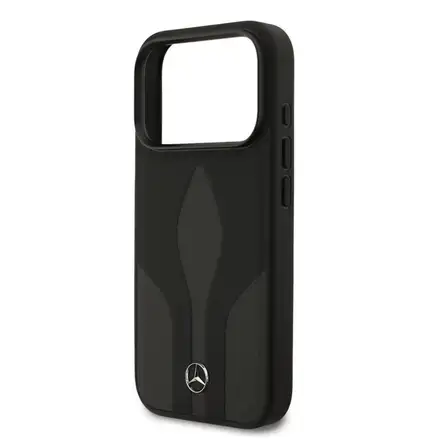 Mercedes Leather The Move MagSafe Zadní Kryt pro iPhone 17 Pro černý
