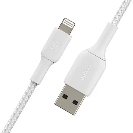 Kabel Boost Charge Braided USB to Lightning 15cm-White