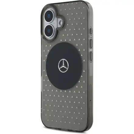 Mercedes PC/TPU Star Pattern MagSafe Zadní Kryt pro iPhone 16 Plus černý