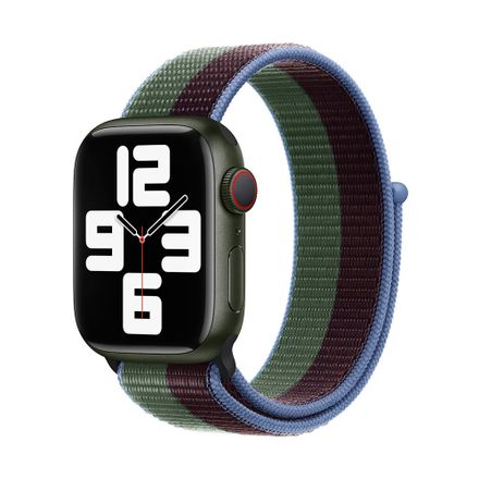 Devia řemínek Nylon Braided Two-Tone Loop pro Apple Watch 40/41/42mm - Eucalyptus Green